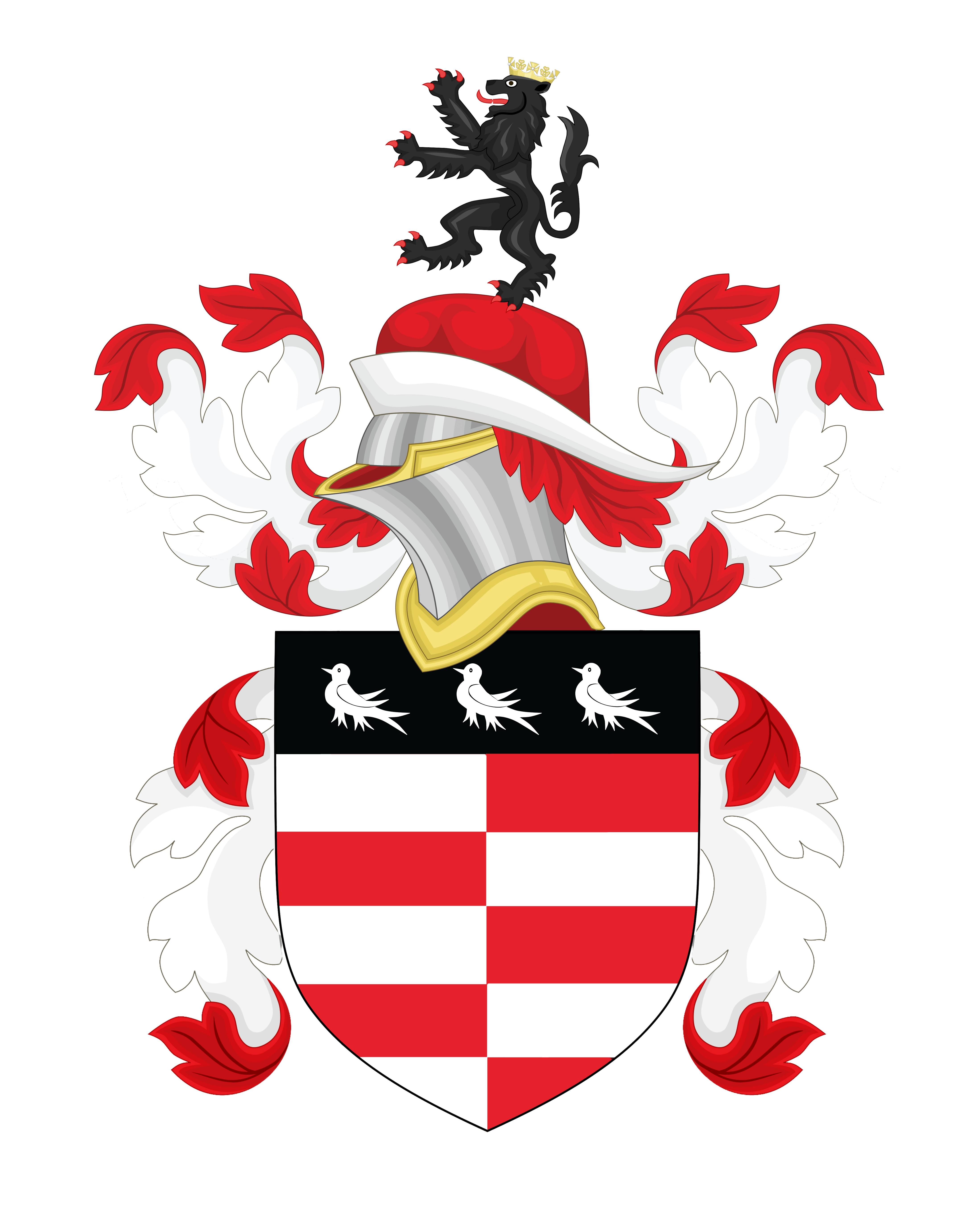 Coat of Arms of Louis Allan Barratt, Baron of Irrus